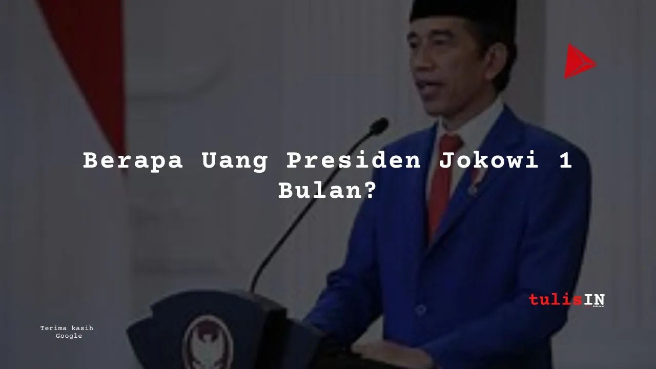 Berapa Uang Presiden Jokowi 1 bulan?