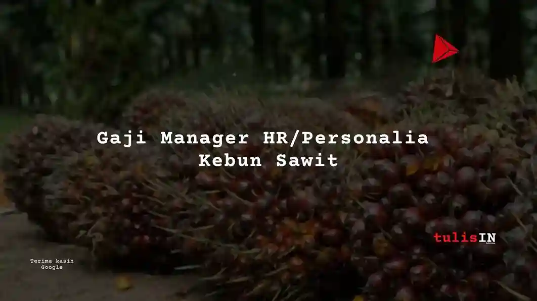 Berapa Gaji Manager HRPersonalia Kebun Sawit_11zon_11zon