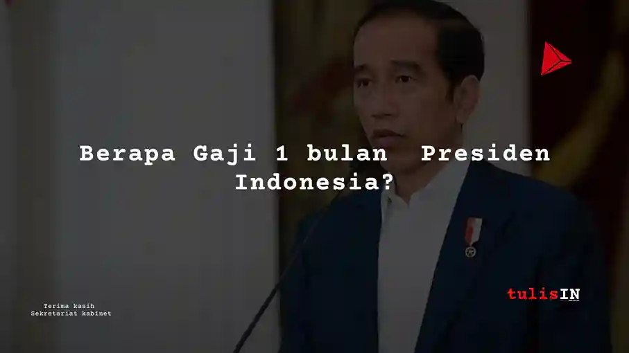 Berapa Gaji Presiden Jokowi 1 Bulan