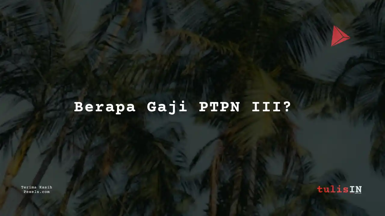 Berapa Gaji Budgeting and Cost Control PTPN III?