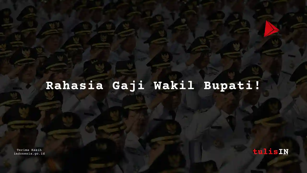 Berapa Gaji Wakil Bupati atau Wakil Wali Kota di Provinsi Papua Barat?