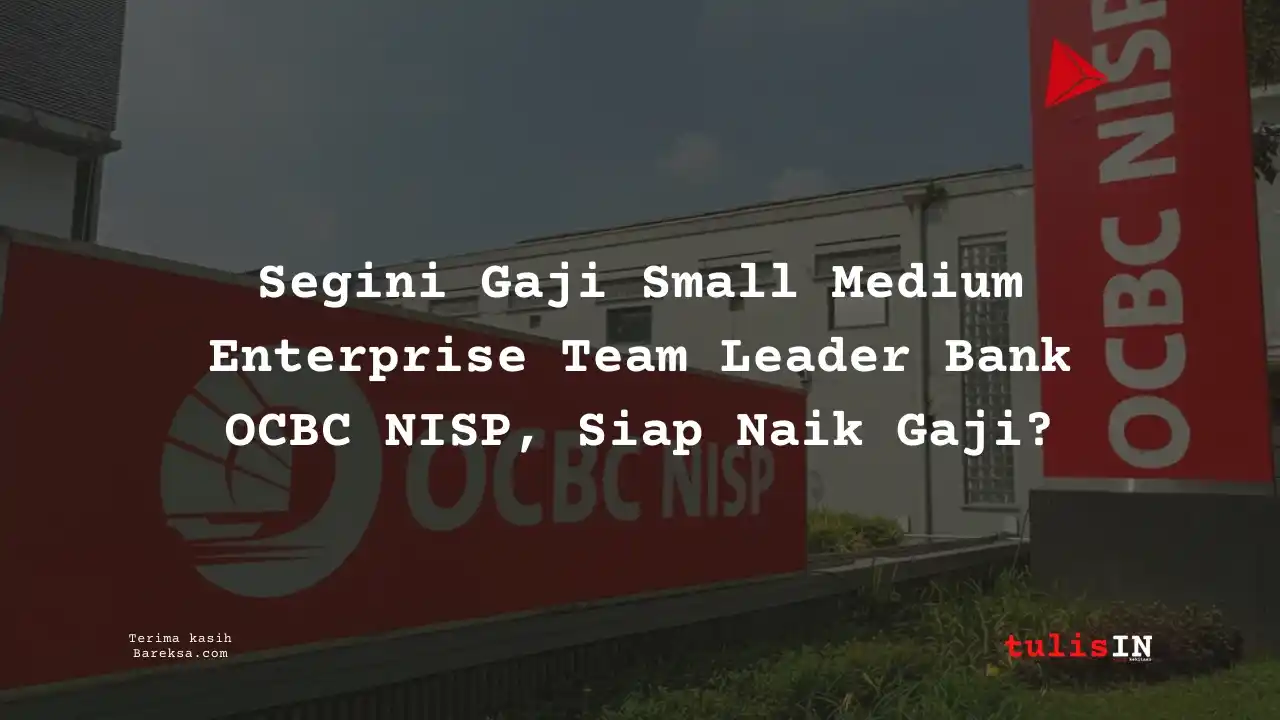 Segini Gaji Small Medium Enterprise Team Leader Bank OCBC NISP 2025, Siap Naik Gaji?
