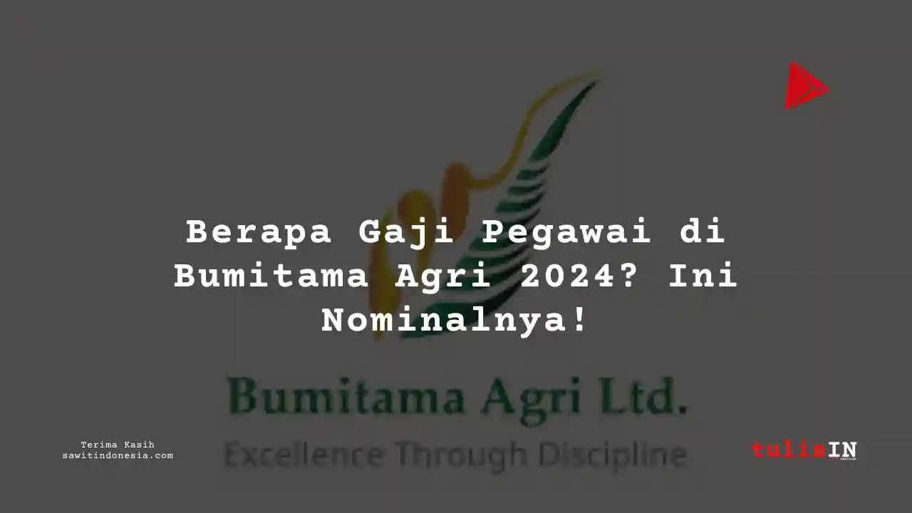 Berapa Gaji Bumitama Agri 2024?