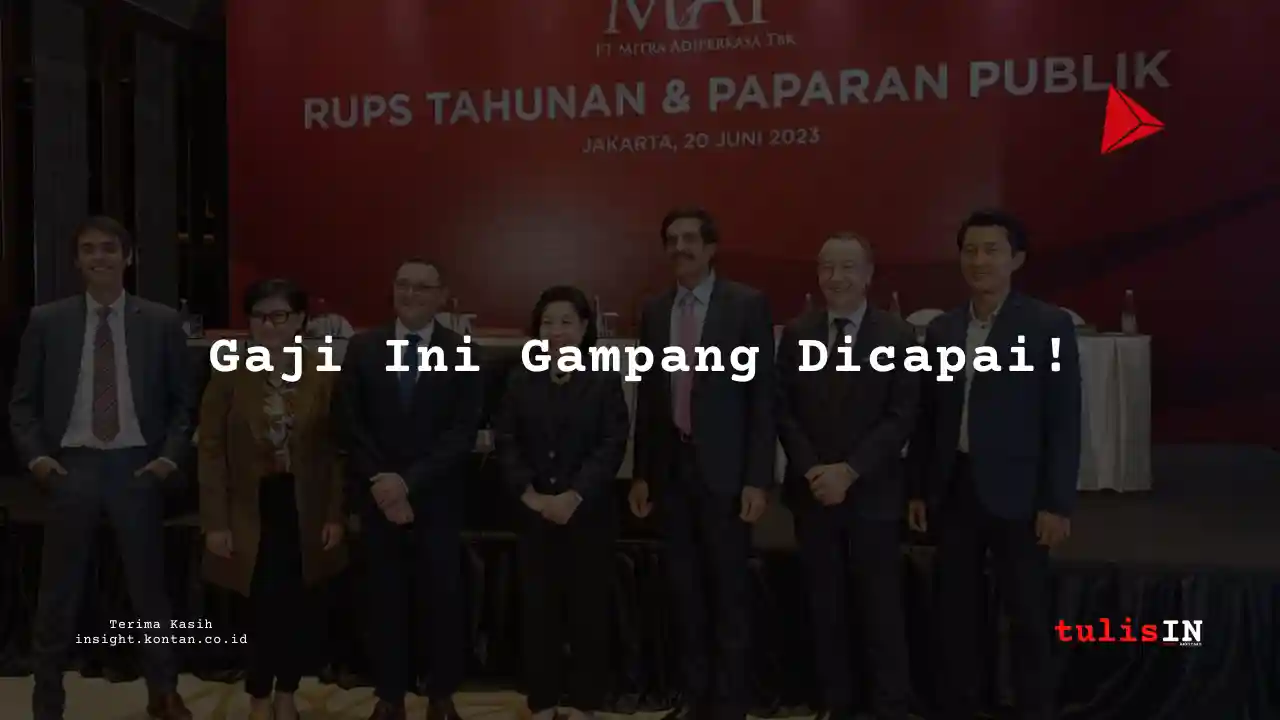 Berapa Gaji Control Engineer di Mitra Adiperkasa 2025?