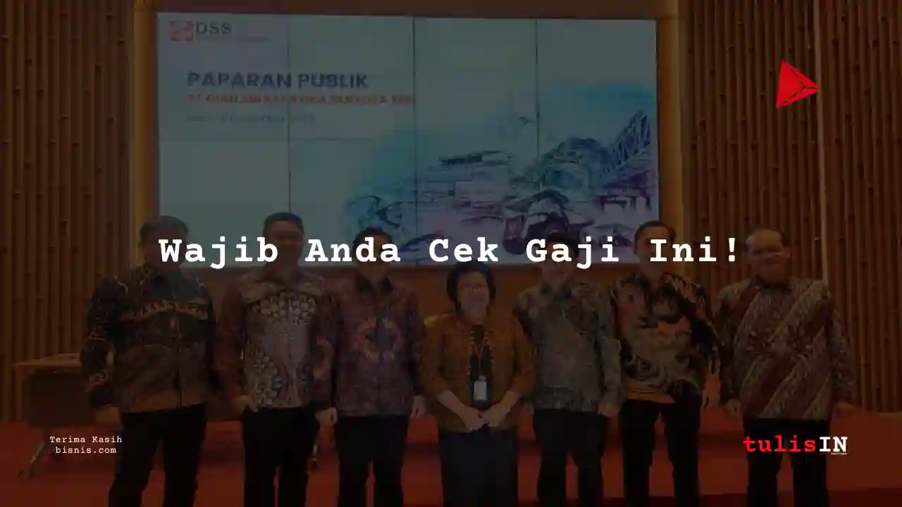 Berapa Gaji Drilling Supervisor Dian Swastatika Sentosa 2025?