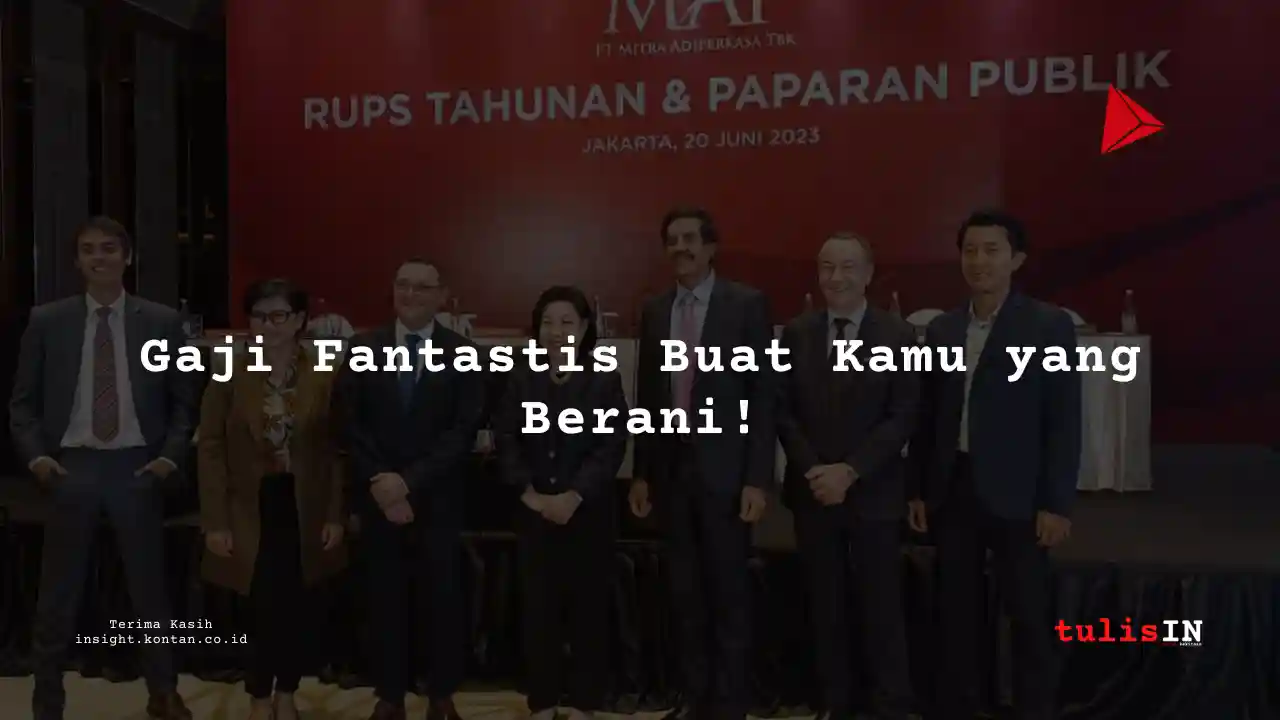 Berapa Gaji Production Supervisor di Mitra Adiperkasa 2025?