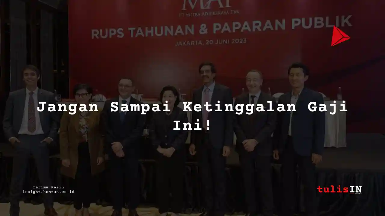 Berapa Gaji Supply Chain di Mitra Adiperkasa 2025?