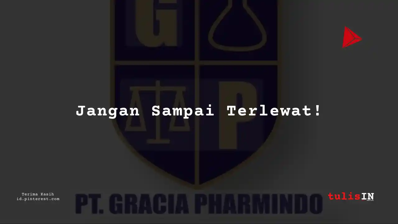 Berapa Gaji Control Engineer PT Gracia Pharmindo Tahun 2024?