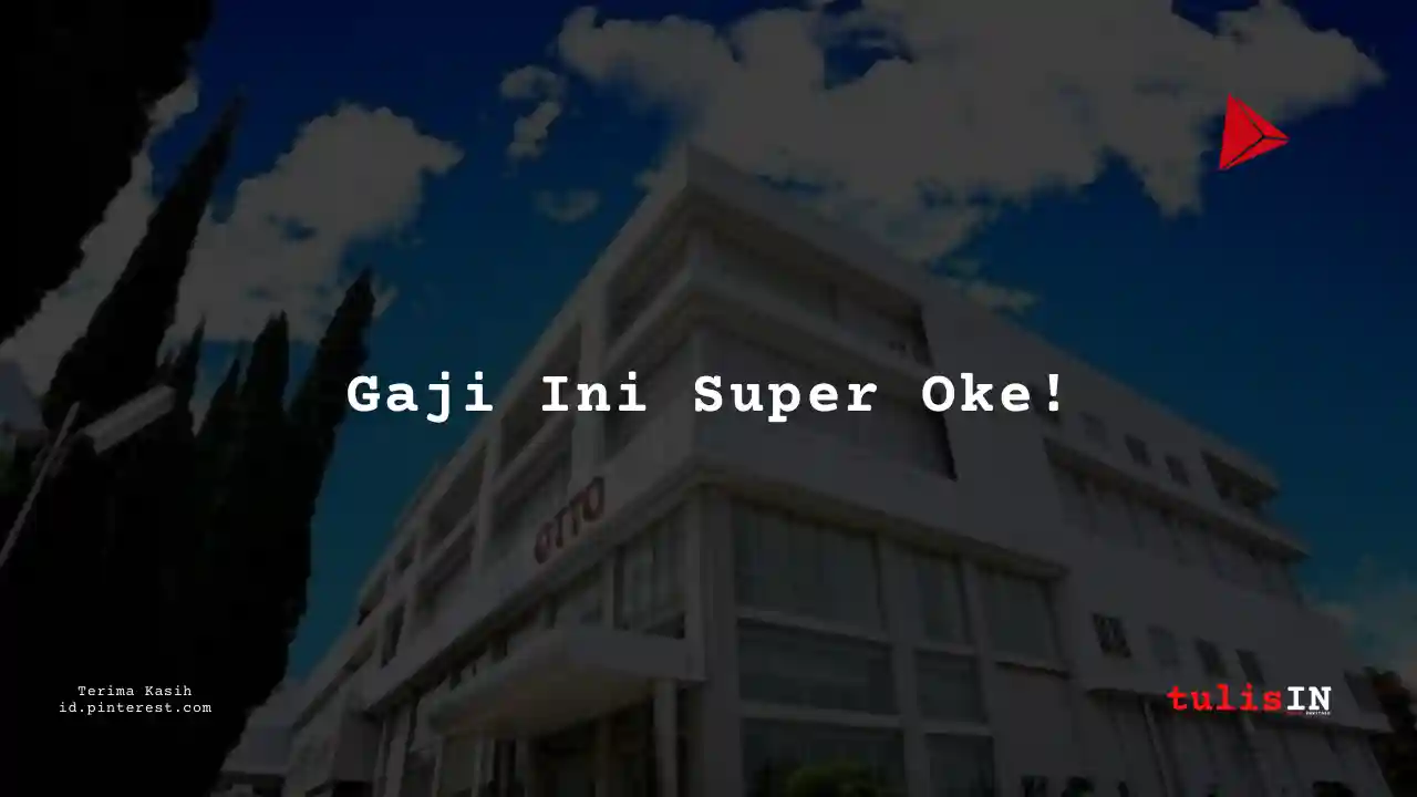 Berapa Gaji Control Engineer PT Otto Pharmaceutical Industry Tahun 2025?