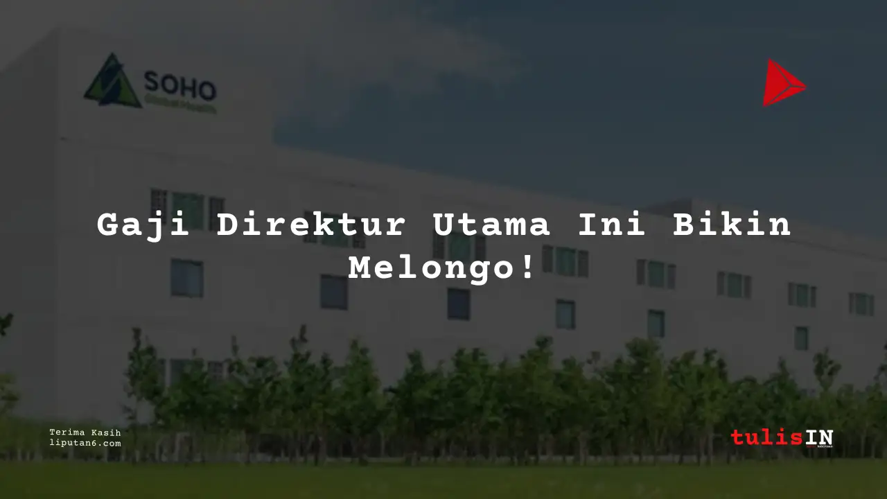 Berapa Gaji Direktur Utama PT Soho Farmasi Industri 2025?