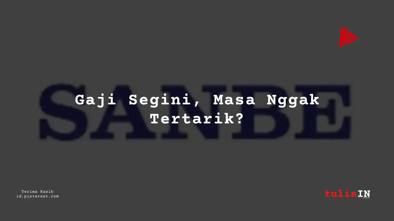 Berapa Gaji Division Head PT Sanbe Farma Tahun 2023?