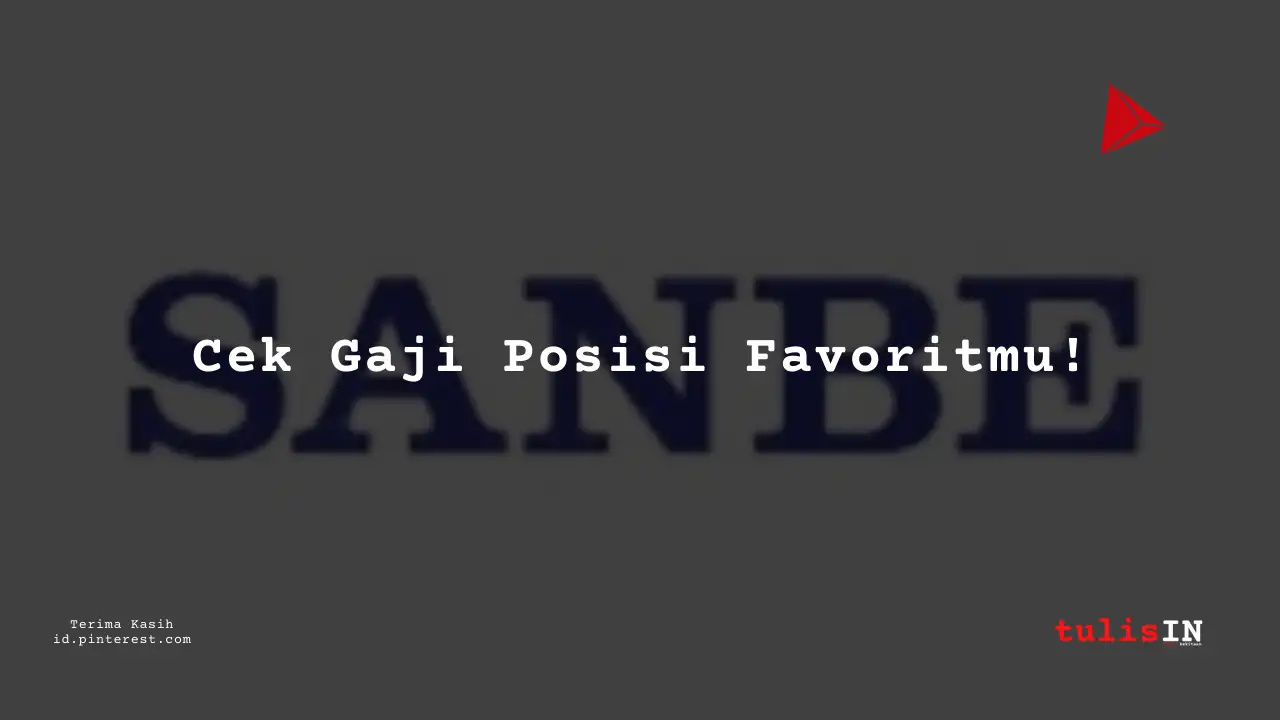 Berapa Gaji IT PT Sanbe Farma Tahun 2023?
