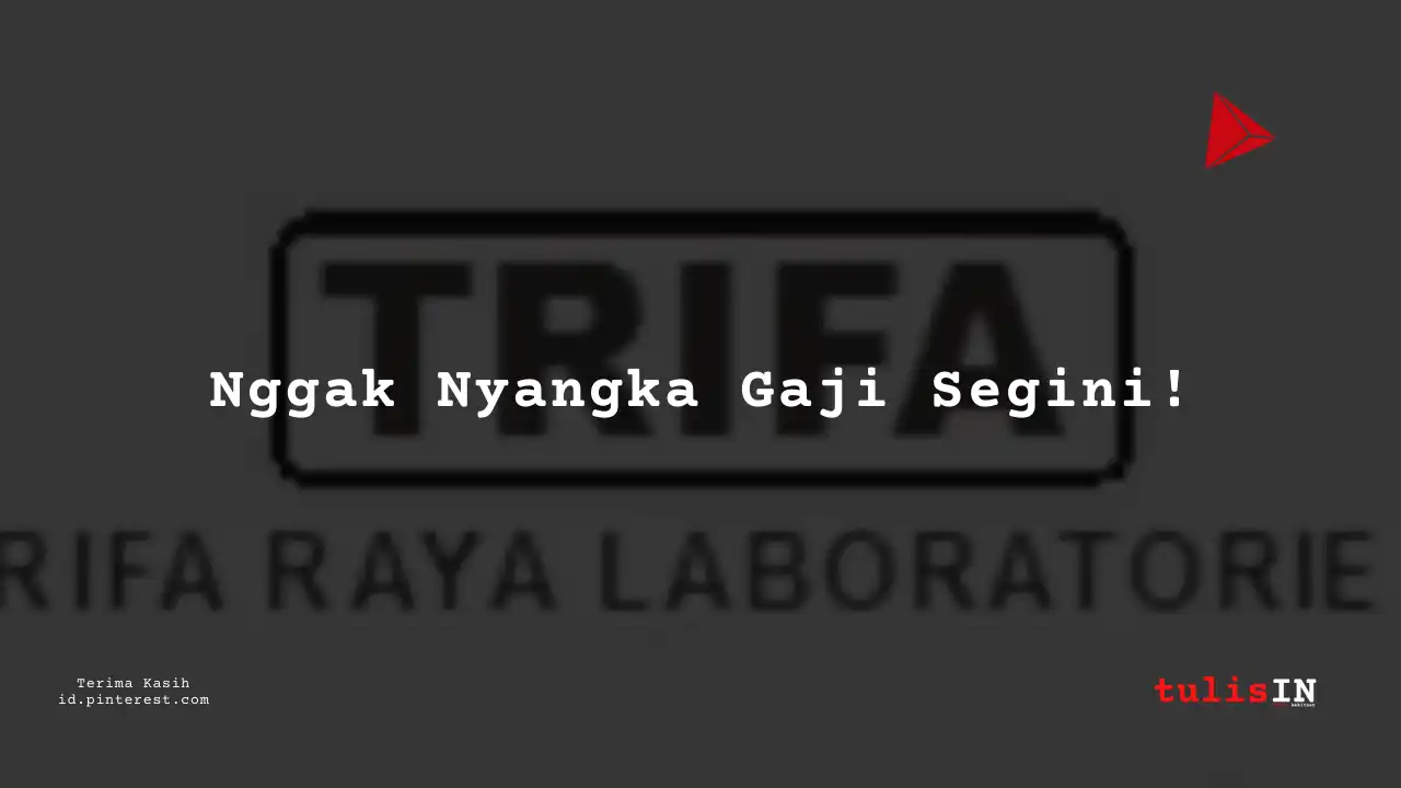 Berapa Gaji IT PT Trifa Raya Laboratories Tahun 2023?