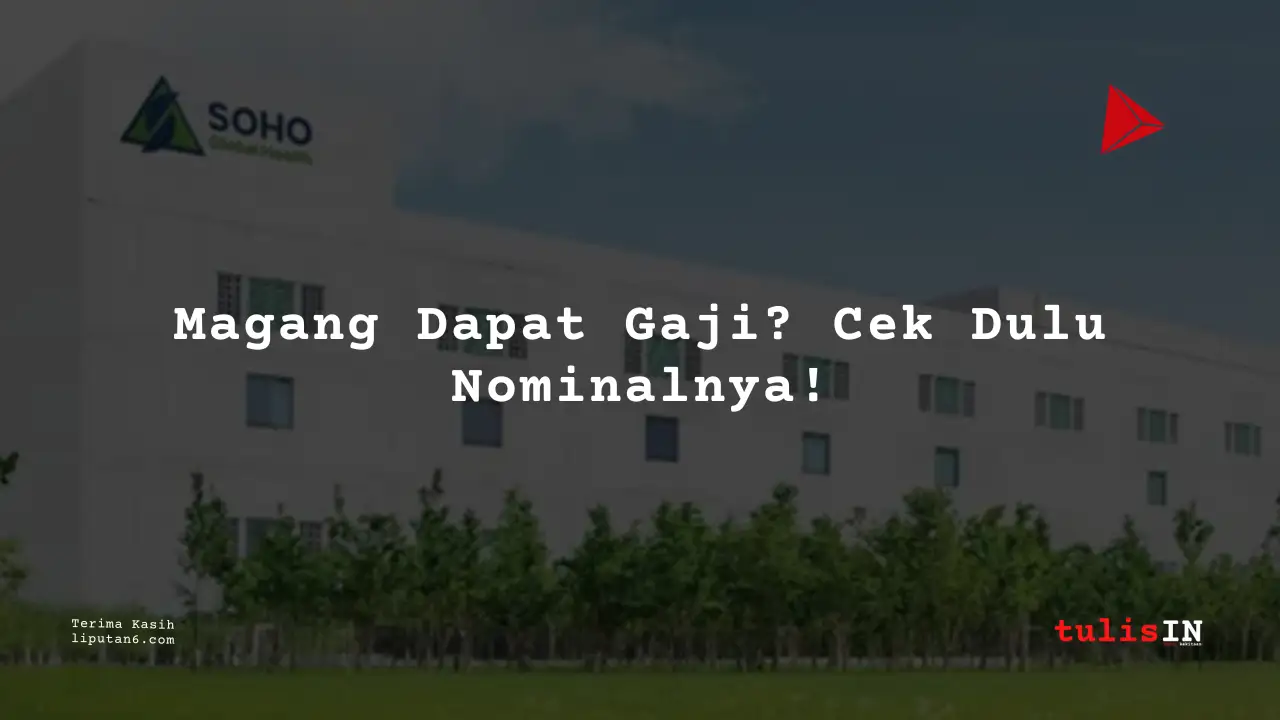 Berapa Gaji Intern / Magang PT Soho Farmasi Industri 2025?