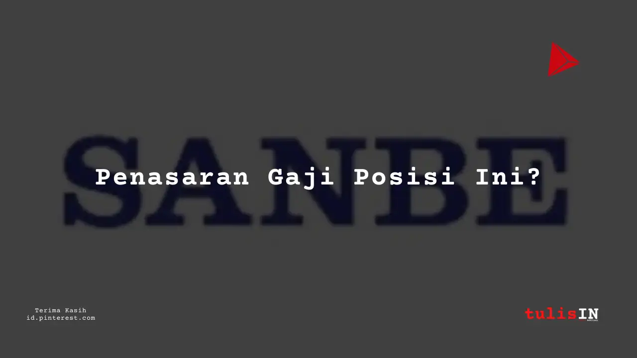 Berapa Gaji Junior Operator PT Sanbe Farma Tahun 2023?