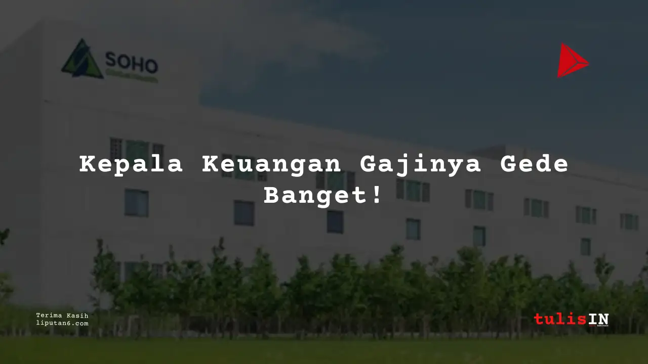 Berapa Gaji Kepala Divisi Keuangan PT Soho Farmasi Industri 2025?