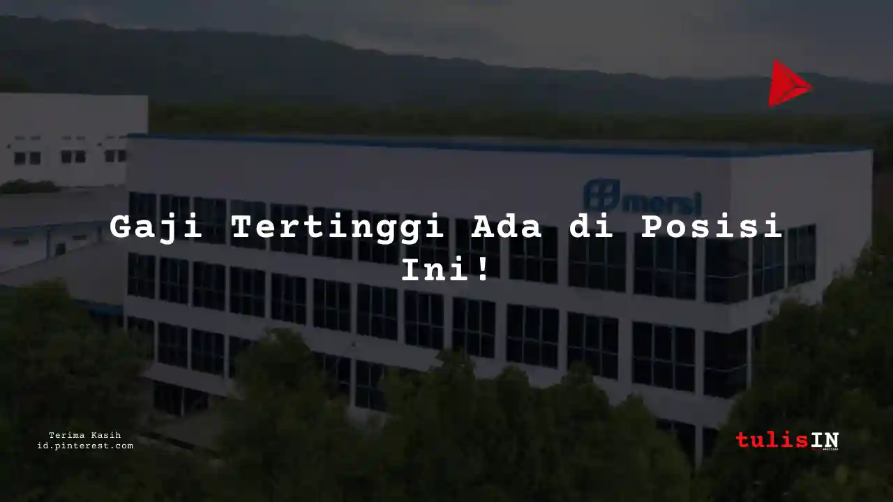 Berapa Gaji Management Development Officer PT Mersifarma Tirmaku Mercusana Tahun 2024?