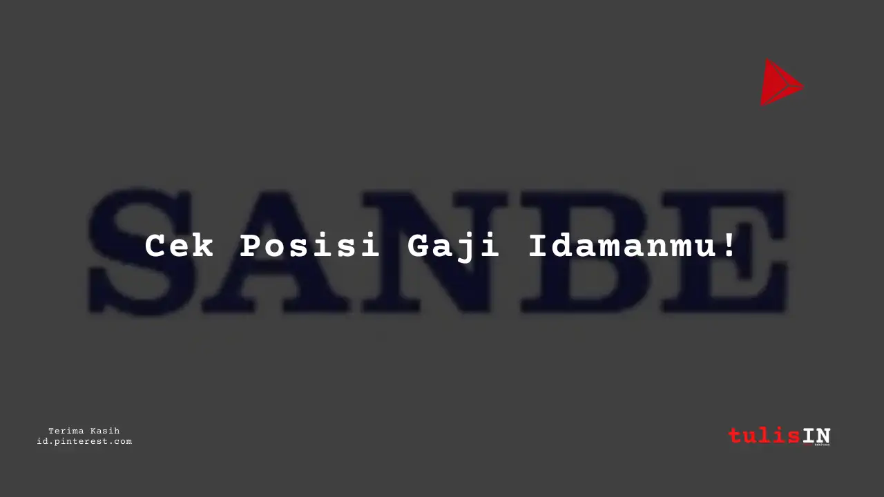Berapa Gaji Management Trainee PT Sanbe Farma Tahun 2023?