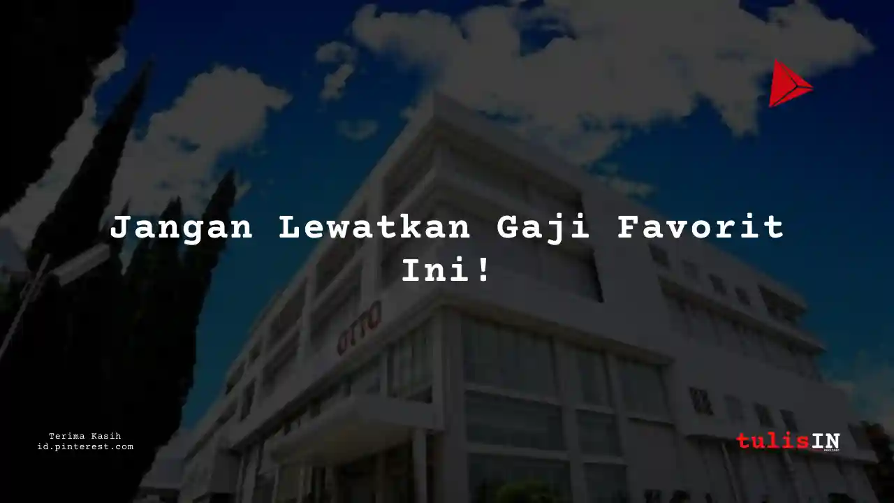 Berapa Gaji Mechanical Enginering PT Otto Pharmaceutical Industry Tahun 2025?