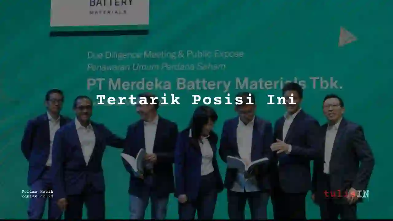 Berapa Gaji Production Department Head Merdeka Battery Materials 2023?