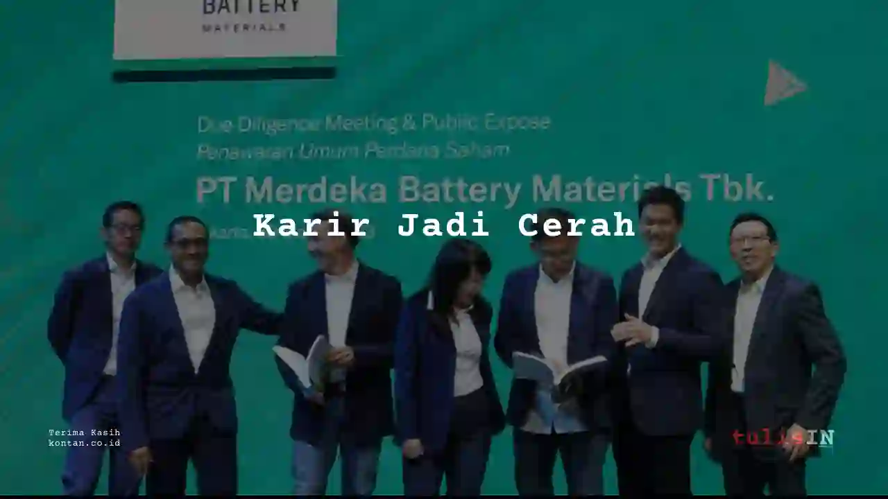 Berapa Gaji Marketing Manager Merdeka Battery Materials 2023?