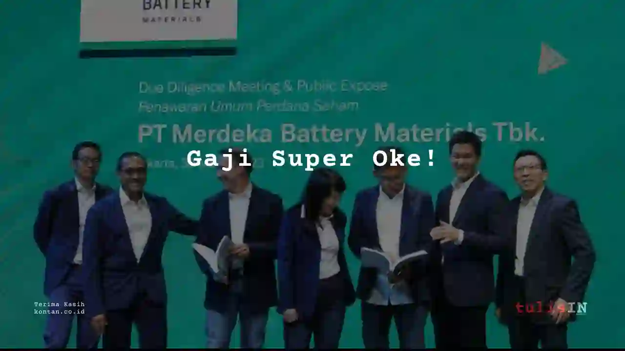 Berapa Gaji Area Sales and Promotion Manager Merdeka Battery Materials 2023?