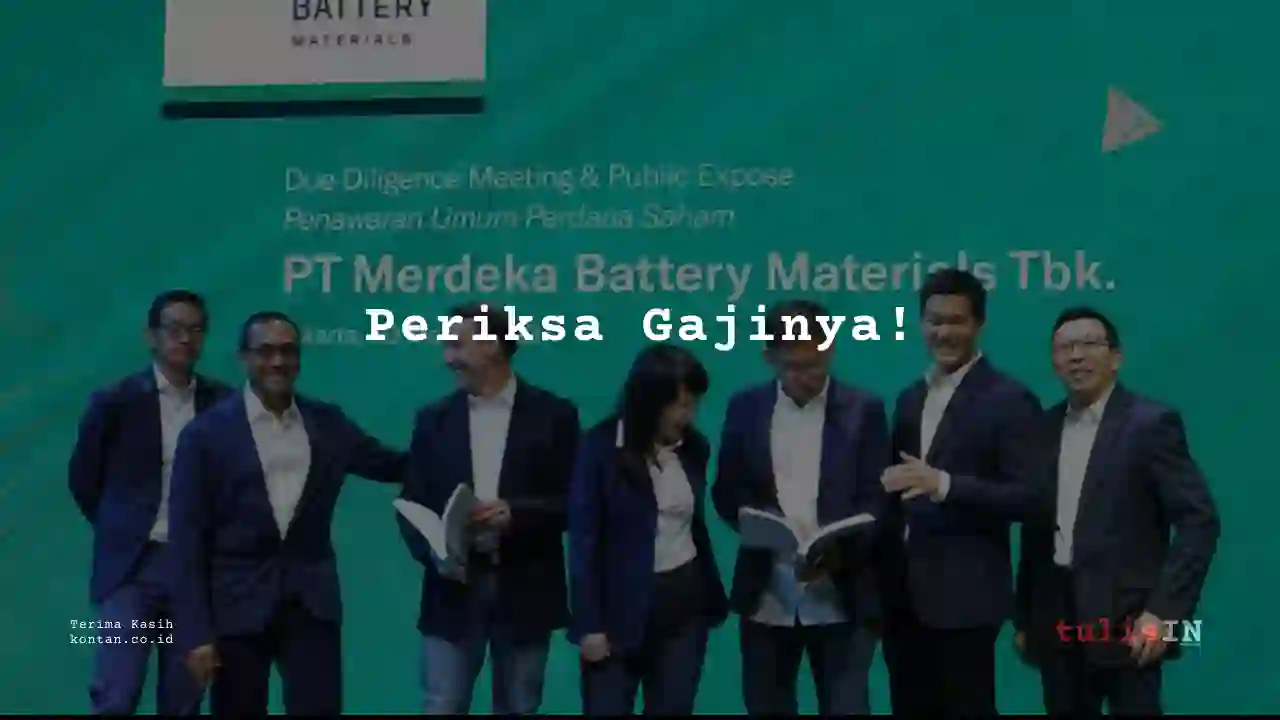 Berapa Gaji Account Payable Officer Merdeka Battery Materials 2023?