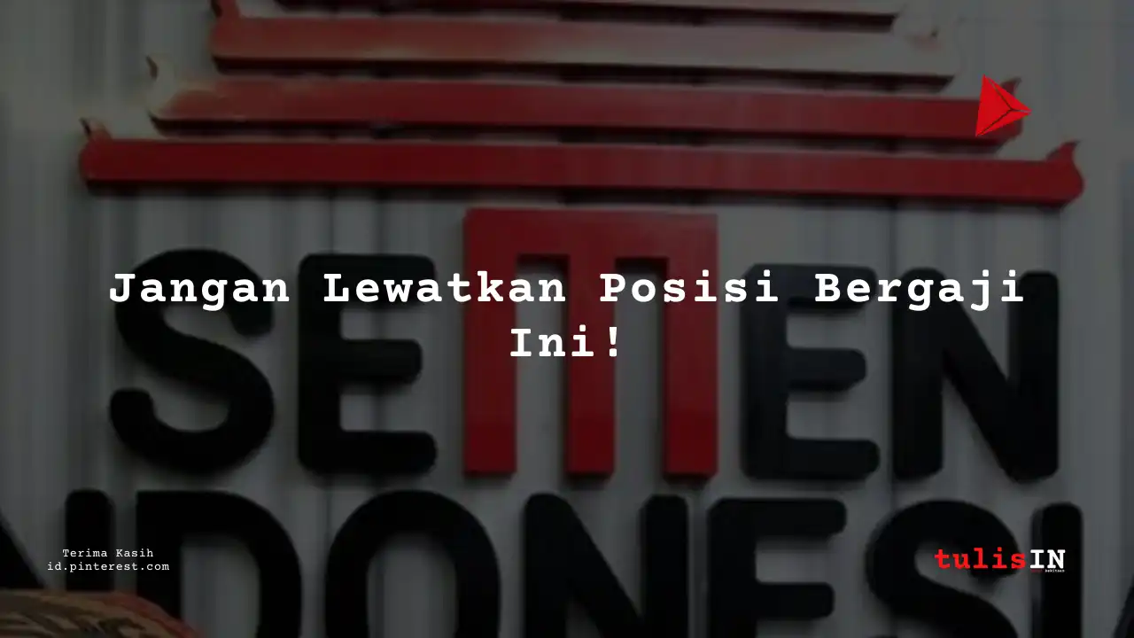 Berapa Gaji Operator Alat Berat PT Sement Indonesia Tahun 2023?