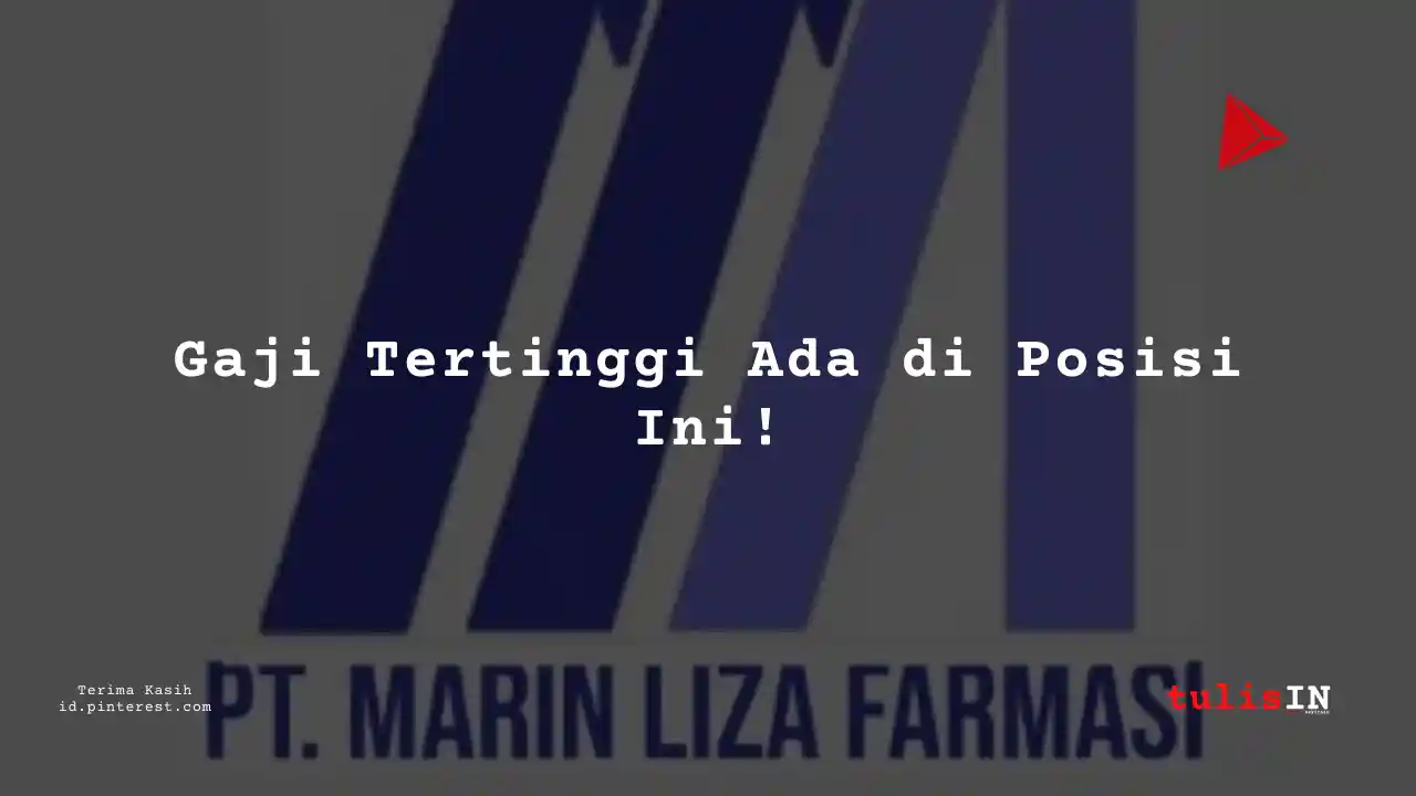 Berapa Gaji Project Engineer PT Marin Liza Farmasi Tahun 2023?