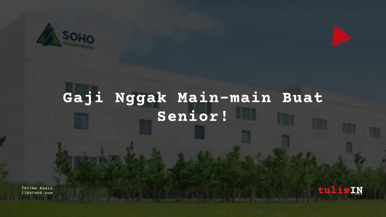 Berapa Gaji Senior Division Manager PT Soho Farmasi Industri 2025?