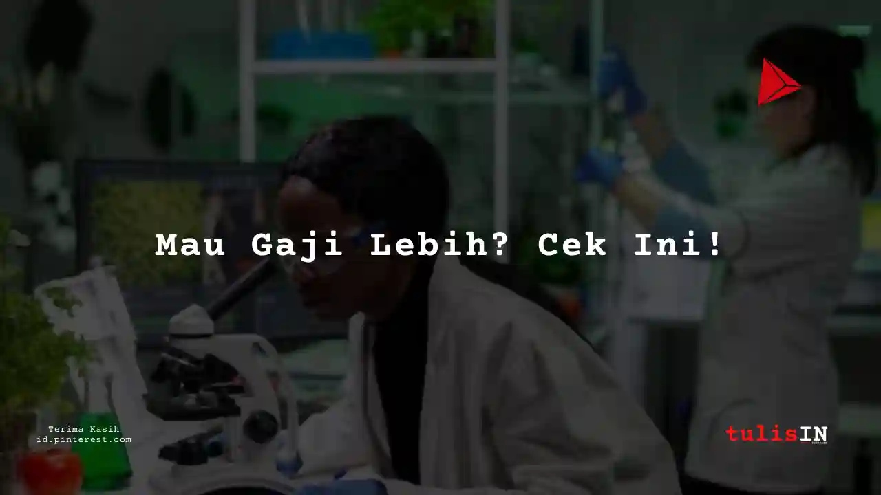 Berapa Gaji Staf Logistik PT Biotis Pharmaceutical Tahun 2023?
