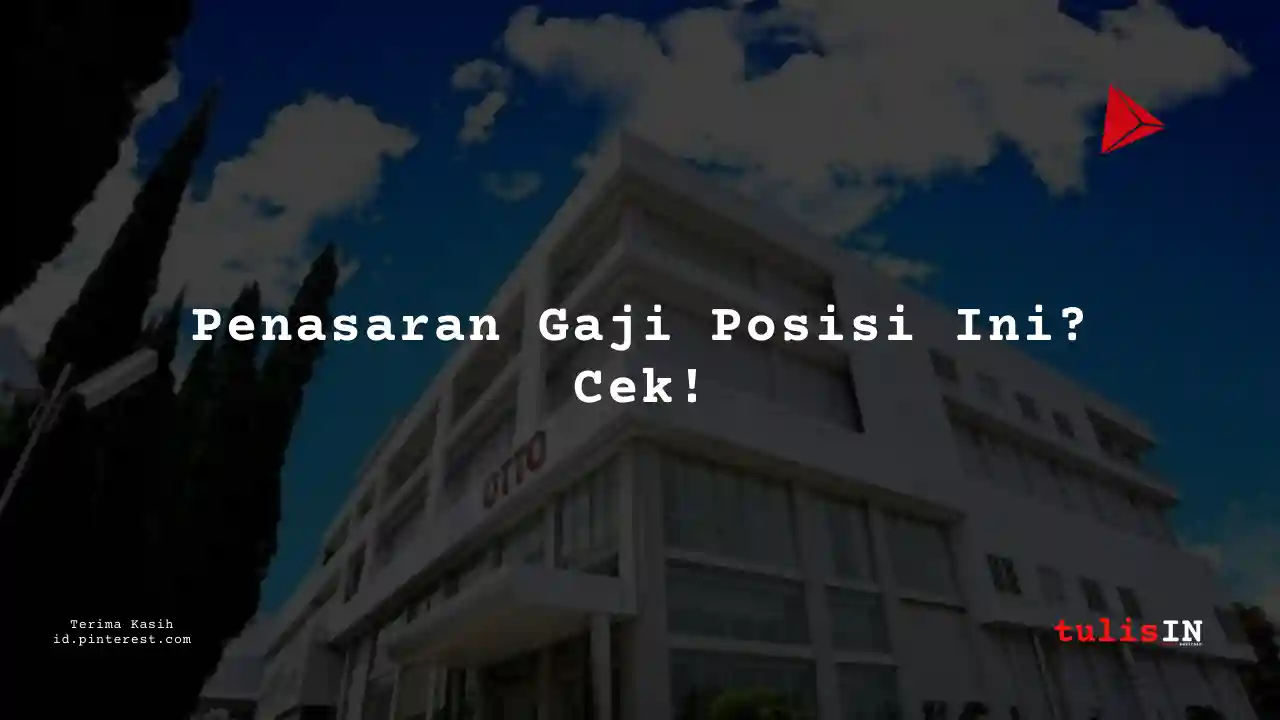 Berapa Gaji Support Facility & Event PT Otto Pharmaceutical Industry Tahun 2025?