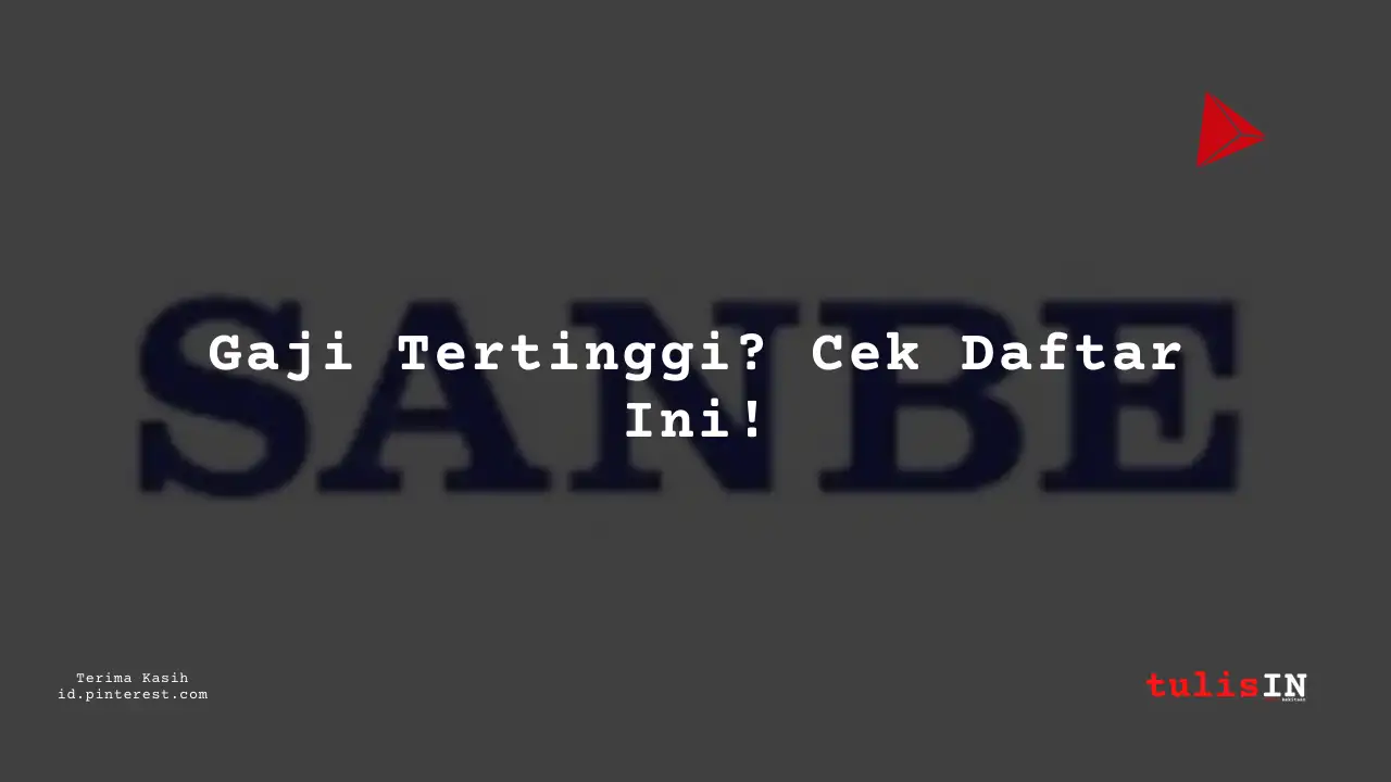 Berapa Gaji Teknisi PT Sanbe Farma Tahun 2023?