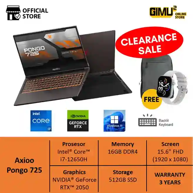 Laptop Axioo Pongo 725