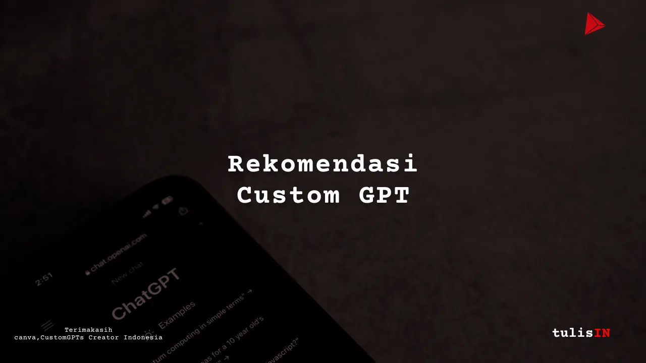 Rekomendasi Custom GPT